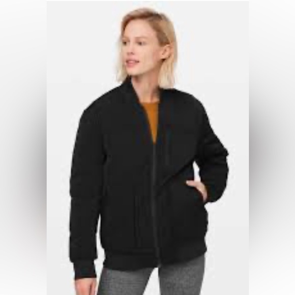 Lululemon womens Roam Far wool/nylon bomber jacket. Sz 12 Reversible waterproof - Picture 3 of 14